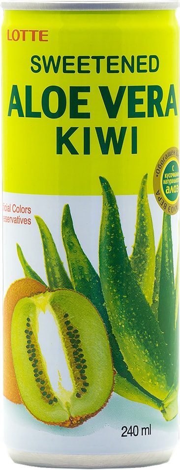 Напиток Lotte Aloe Vera Киви с мякотью алоэ 240мл
