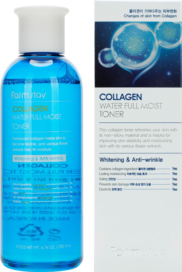 Тонер для лица FarmStay Collagen Water Full Moist 200мл