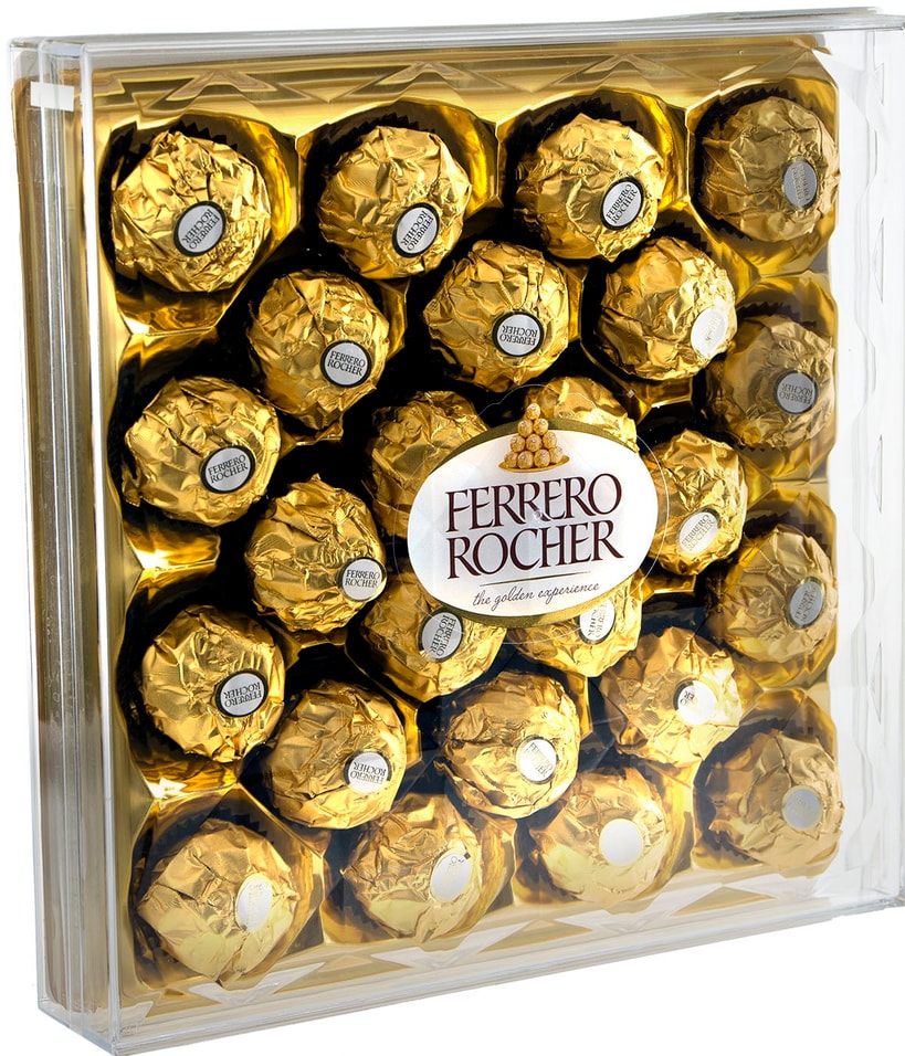Конфеты Ferrero Rocher хрустящие из молочного шоколада 300г
