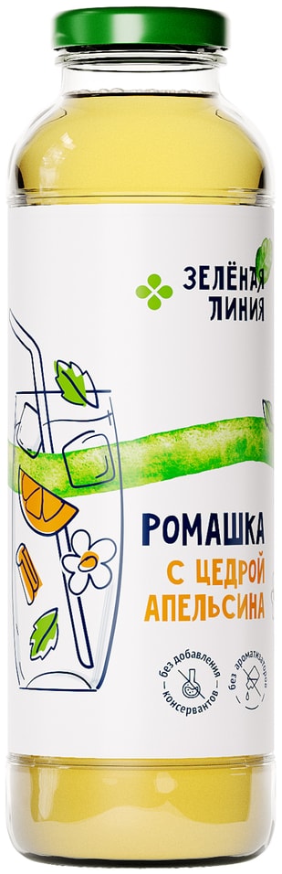 Напиток Маркет Зеленая линия Ромашка с цедрой апельсина 400мл