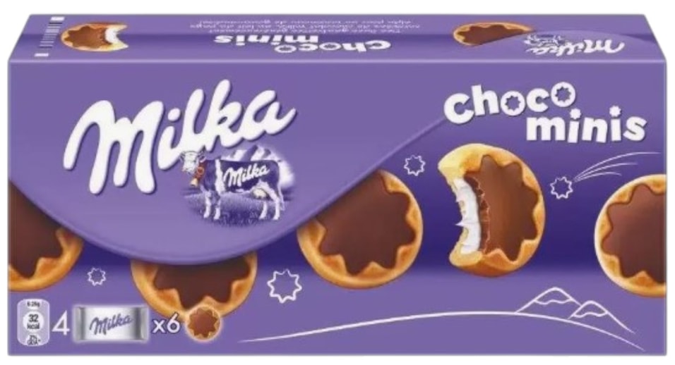 Печенье Milka Choco Minis 150г - Vprokru Перекрёсток 250₽