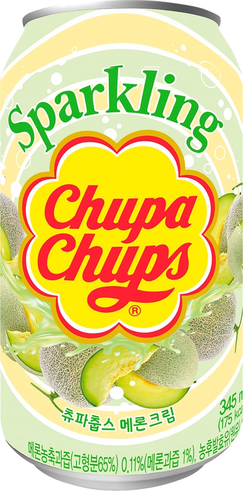 Напиток Chupa Chups Дыня крем 345мл. Доставим до двери!