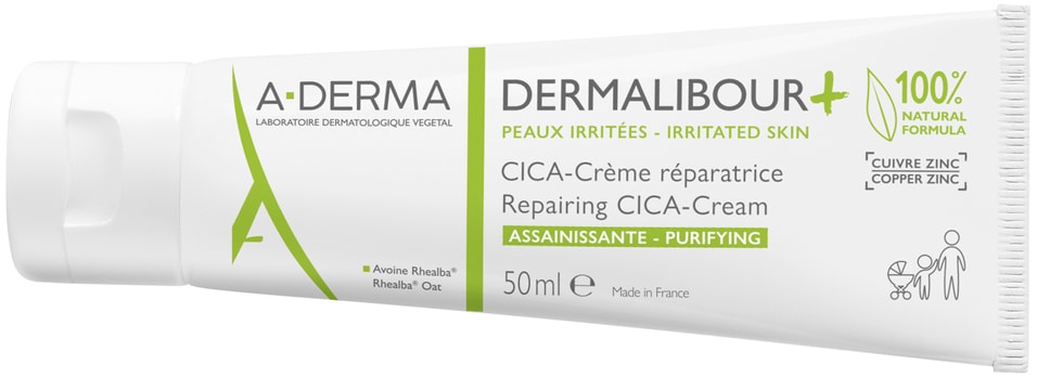 Крем для лица A-Derma Dermalibour + Cica восстанавливающий 50мл