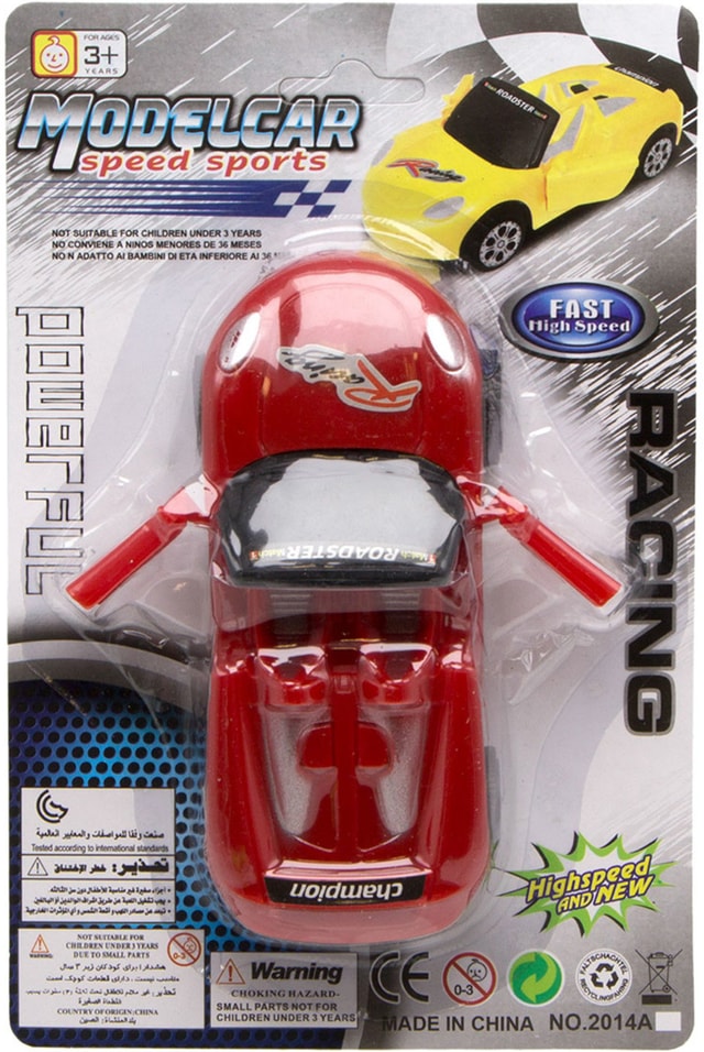 Машинка S+S Спорткар инерционная