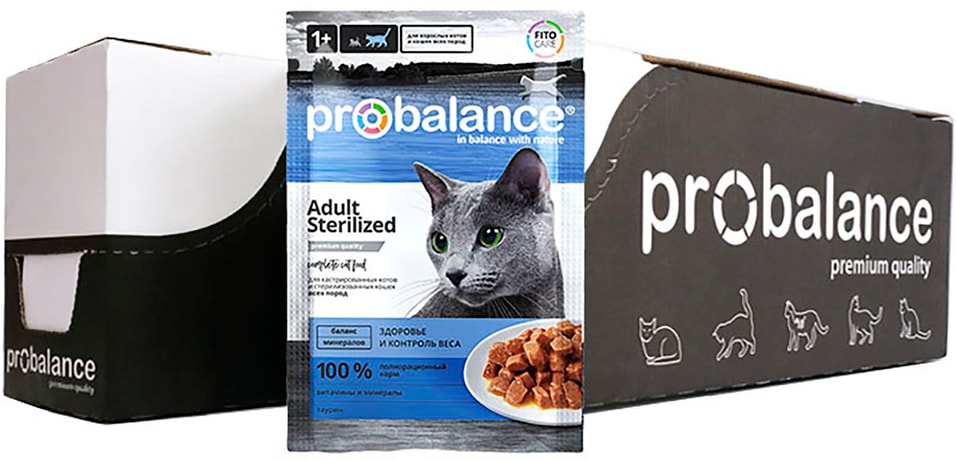 Корм для кошек Probalance Sterilized 85г (упаковка 26 шт.)