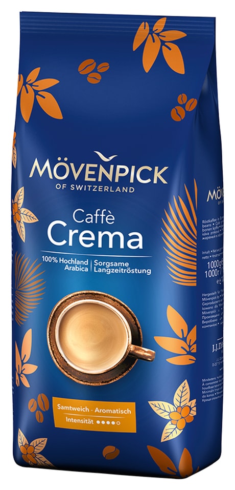 Кофе в зернах Movenpick Caffe crema 1кг