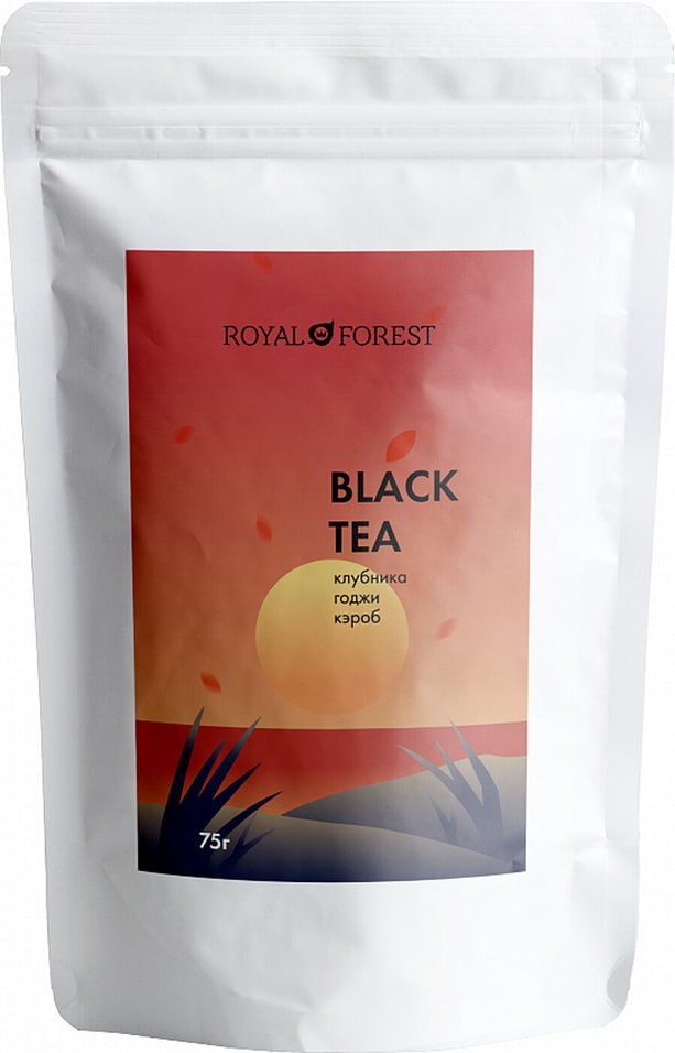 Чай черный Royal Forest Клубника годжи кэроб 75г