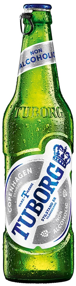 Пиво Tuborg безалкогольное 0.5% 0.48л