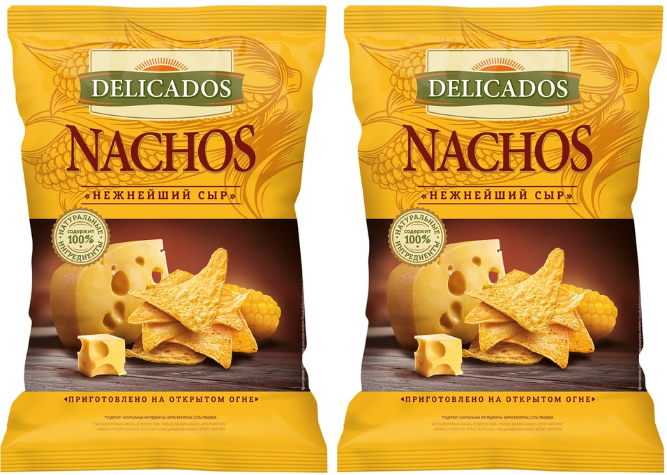 Начос Delicados с нежнейшим сыром 150г (упаковка 2 шт.)