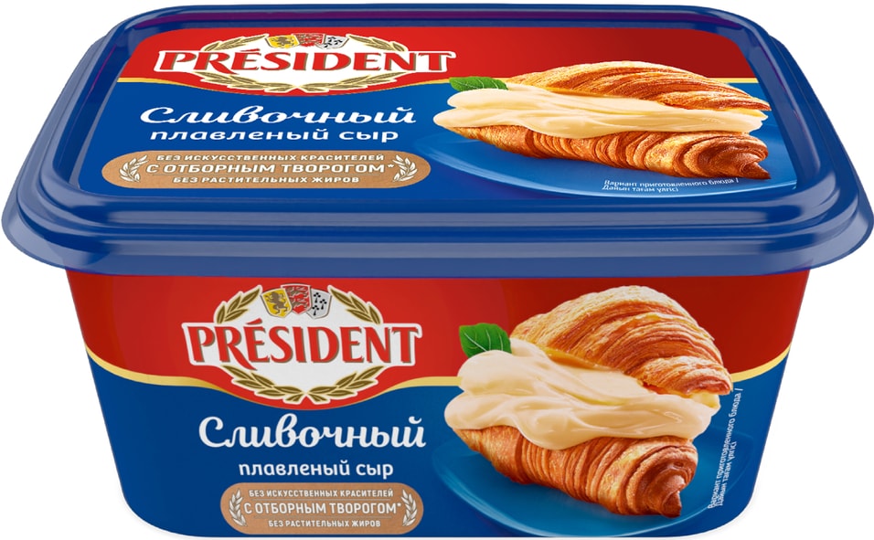 Сыр плавленый President Сливочный 45% 400г