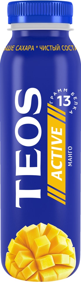 Йогурт питьевой Teos Active Манго 1.8% 260г