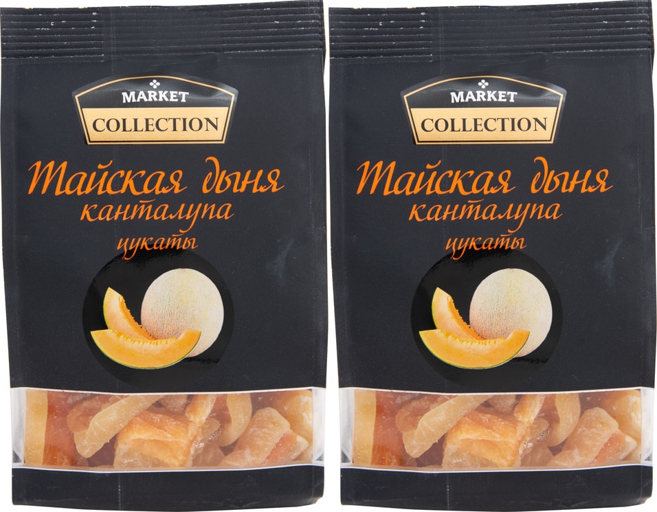Тайская дыня Market Collection Канталупы цукаты сушеные 120г (упаковка 2 шт.)