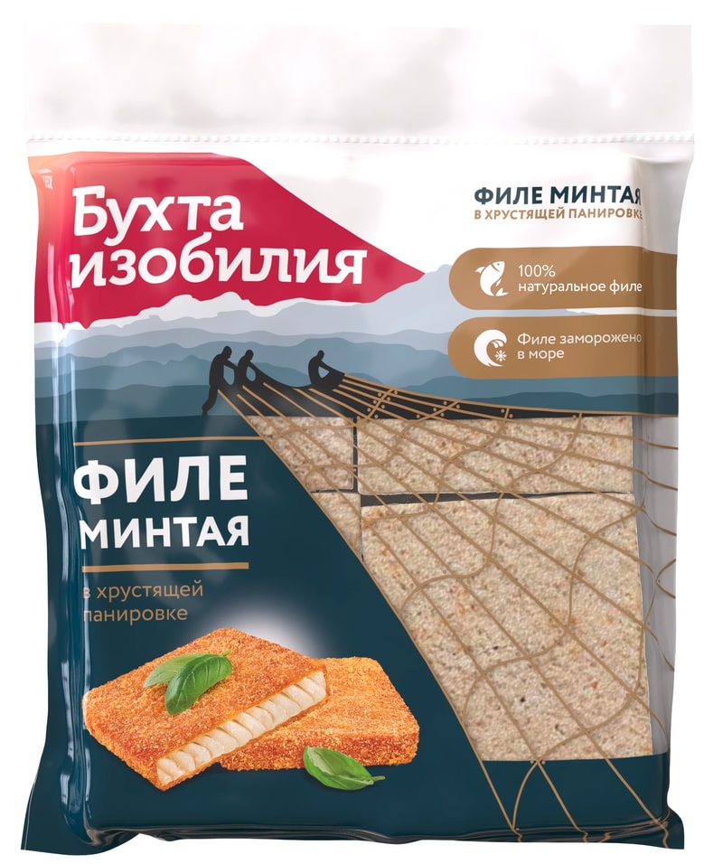 Филе минтая Бухта Изобилия в хрустящей панировке 270г