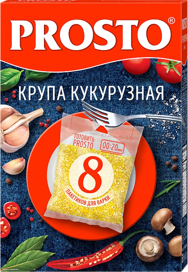 Крупа Prosto Кукурузная 500г - Vprokru Перекрёсток 83₽