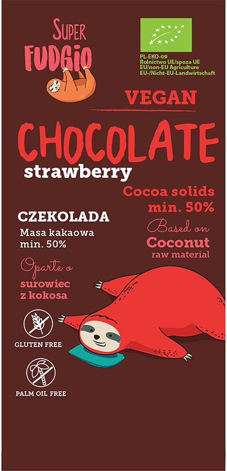 Шоколад Super Fudgio Клубника 80г