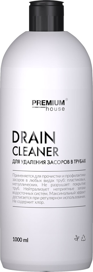 Гель для удаления засоров и отложений Premium House Drain Unblocker 1л