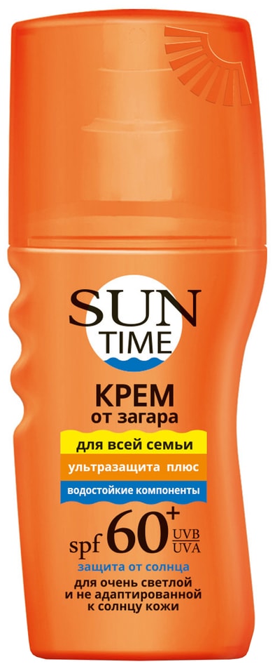 Крем от загара Sun Time для всей семьи SPF 60+ 150мл