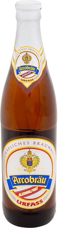 Пиво Arcobräu Urfass светлое 0.4% 0.5л