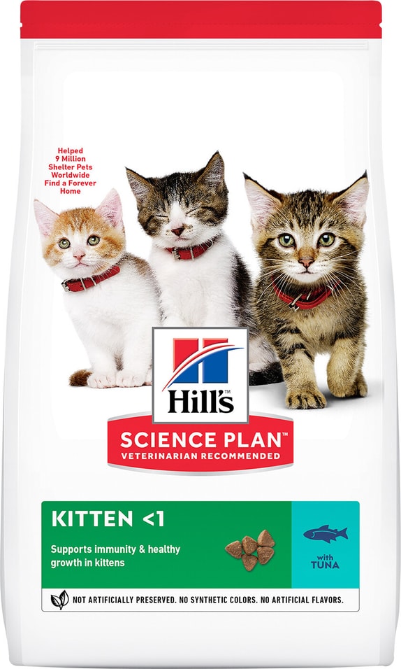 Сухой корм для котят Hills Science Plan Kitten с тунцом 1.5кг