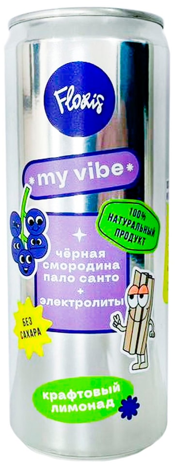 Напиток Floris My Vibe Черная смородина Пало санто 330мл
