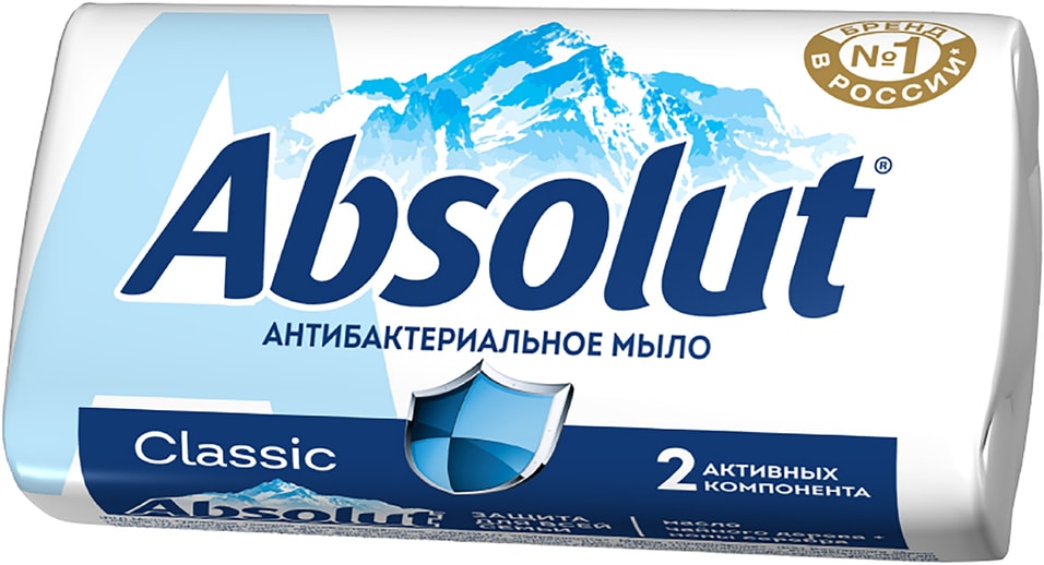 Мыло Absolut Антибактериальное 90г Доставим до двери 49₽