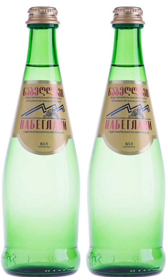 Вода Набеглави минеральная природная лечебно-столовая газированная 500мл