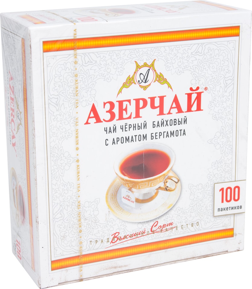 Чай черный Азерчай с ароматом бергамота 100*2г