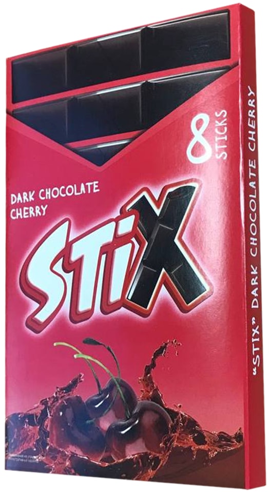 Шоколад Stix Темный Вишня 152г