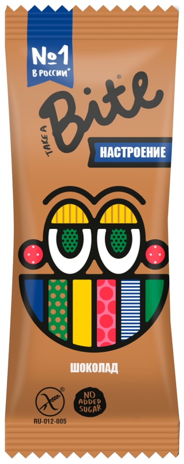 Батончик орехово-фруктовый Take a Bite Шоколад 45г
