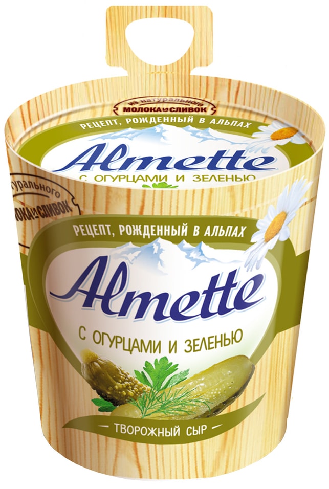 Сыр творожный Almette с огурцами и зеленью 60% 150г от Vprok.ru