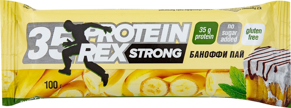 Протеиновый батончик Protein Rex Strong Баноффи пай 100г