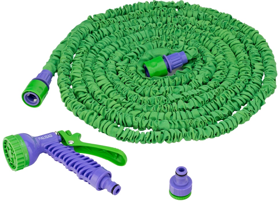 Набор поливочный Palisad Шланг 15м 7 режимов пистолет Соединительный адаптер 1475₽