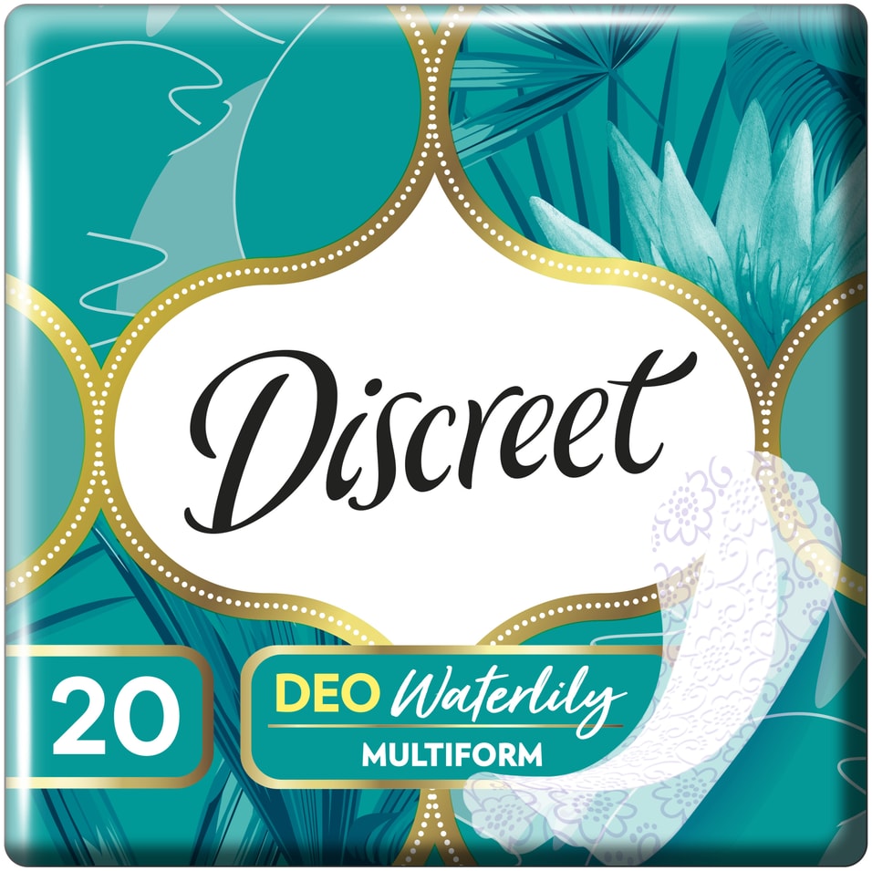 Прокладки Discreet Deo Water Lily Multiform ежедневные 20шт 66₽