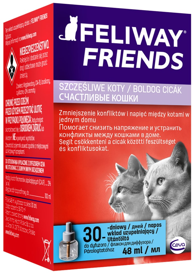 Сменный флакон для кошек коррекция поведения Feliway Friends 48мл