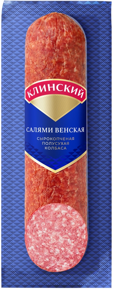 Колбаса Клинский Салями Венская сырокопченая 300г