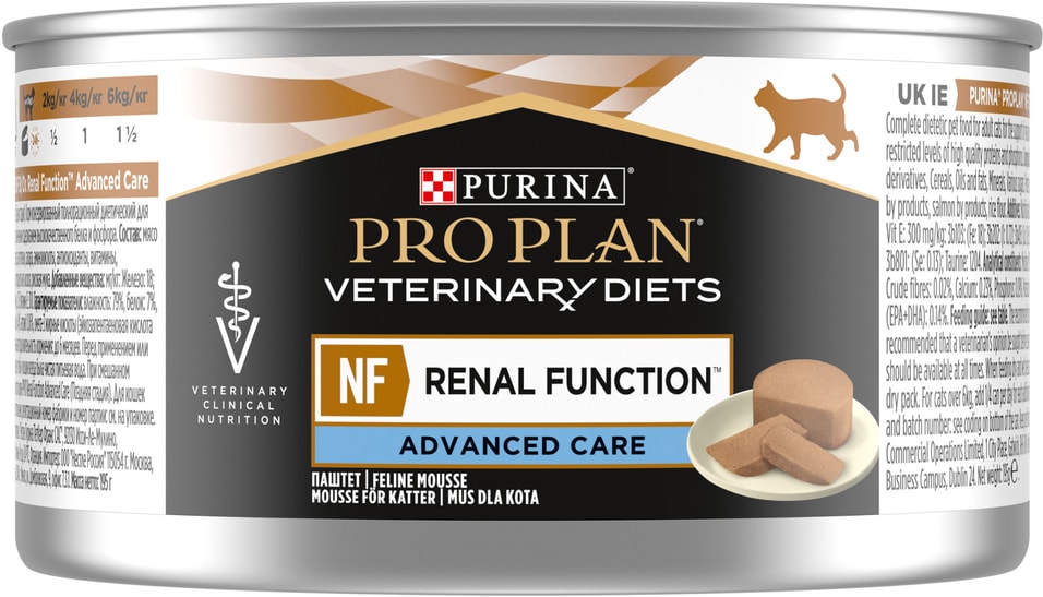 Влажный корм для кошек Purina Pro Plan Veterinary Diets NF Renal Function Advanced care  при хронической почечной недост