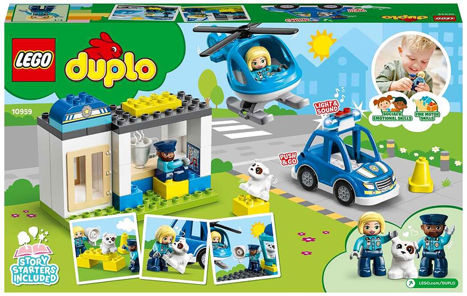 Конструктор LEGO Duplo Town 10959 Полицейский участок и вертолет