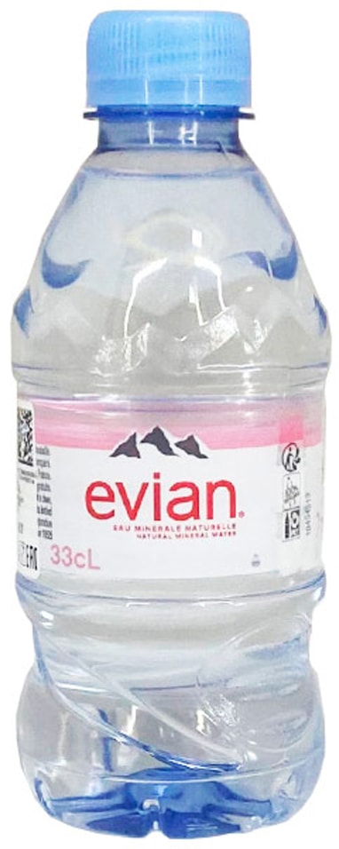 Вода Evian минеральная столовая негазированная 330мл 129₽