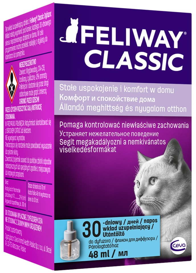 Сменный флакон для кошек коррекция поведения Feliway Classic 48мл