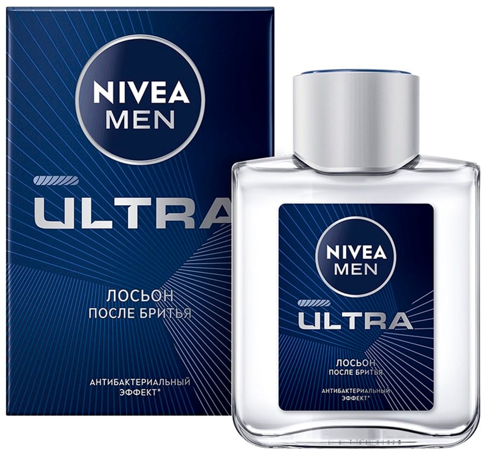 Лосьон после бритья NIVEA MEN Ultra Антибактериальный эффект 100мл 689₽