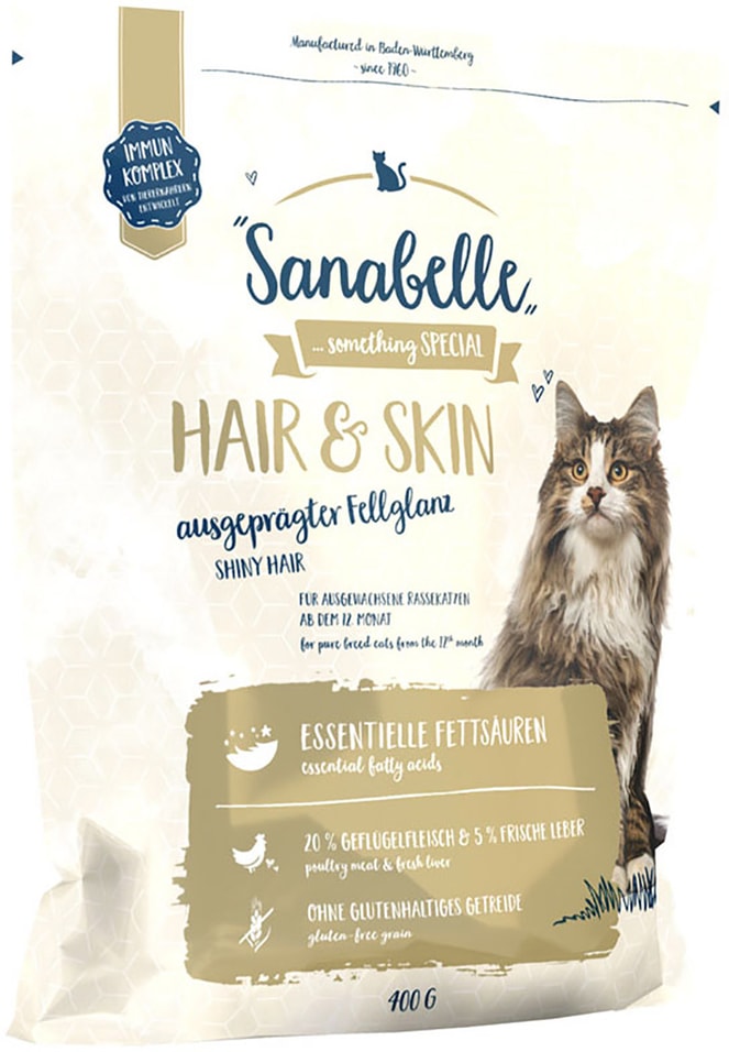 Сухой корм для кошек Sanabelle HairSkin 400г 599₽