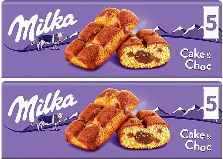 Пирожное Milka бисквитное с шоколадной начинкой 5шт*35г (упаковка 2 шт.)