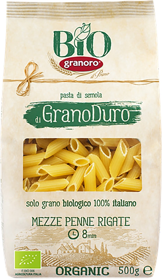 Макаронные изделия GranOro Penne rigane 500г
