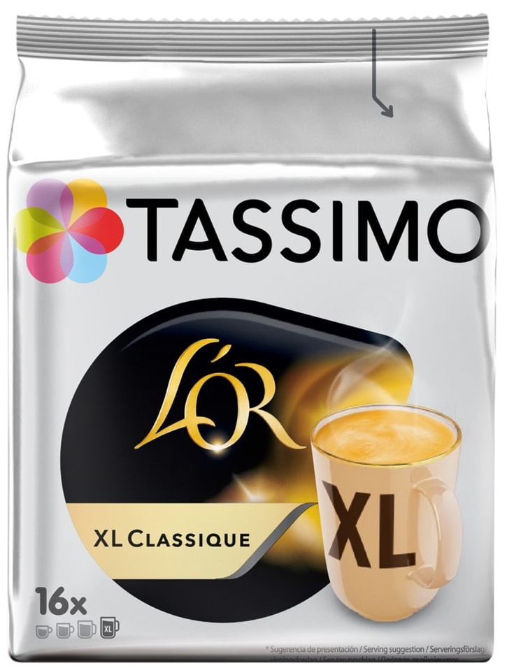 Кофе Tassimo Lor XL Classique Т-диски 16штс доставкой 886₽