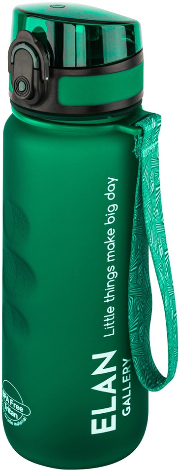 Бутылка Elan Gallery Style Matte для воды темно-зеленая 500мл