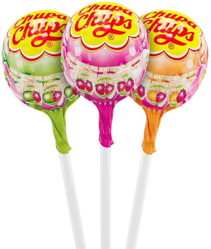 Карамель Chupa Chups Fruit-tella 17г в ассортименте от Vprok.ru