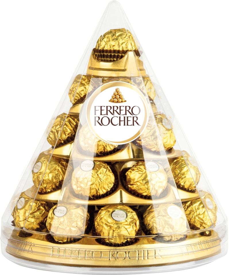 Конфеты Ferrero Rocher хрустящие из молочного шоколада 350г 1689₽