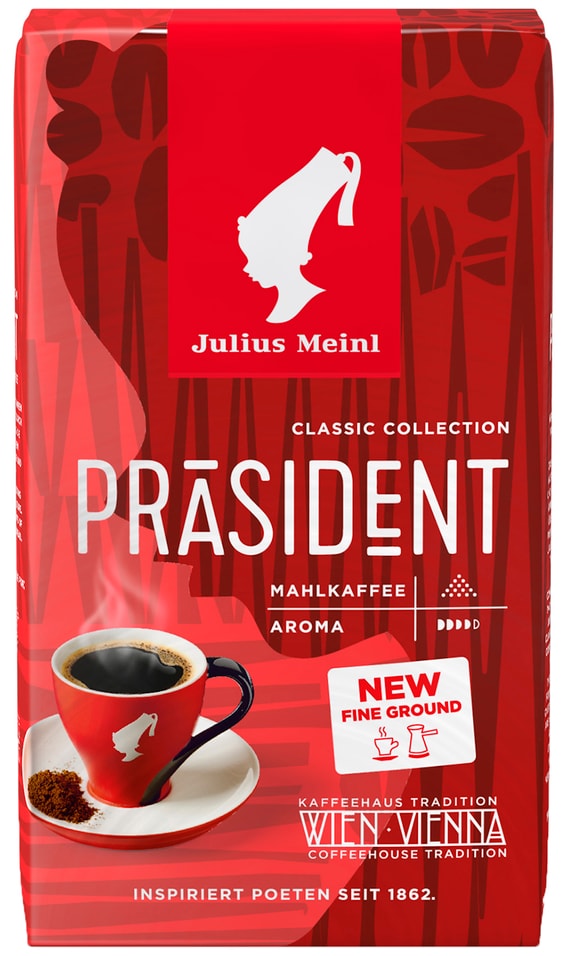 Кофе молотый Julius Meinl Prasident 250г 536₽