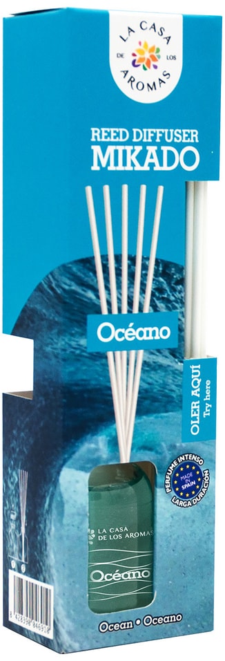 Ароматизатор воздуха La Casa de los Aromas Океан жидкий с палочками 50мл