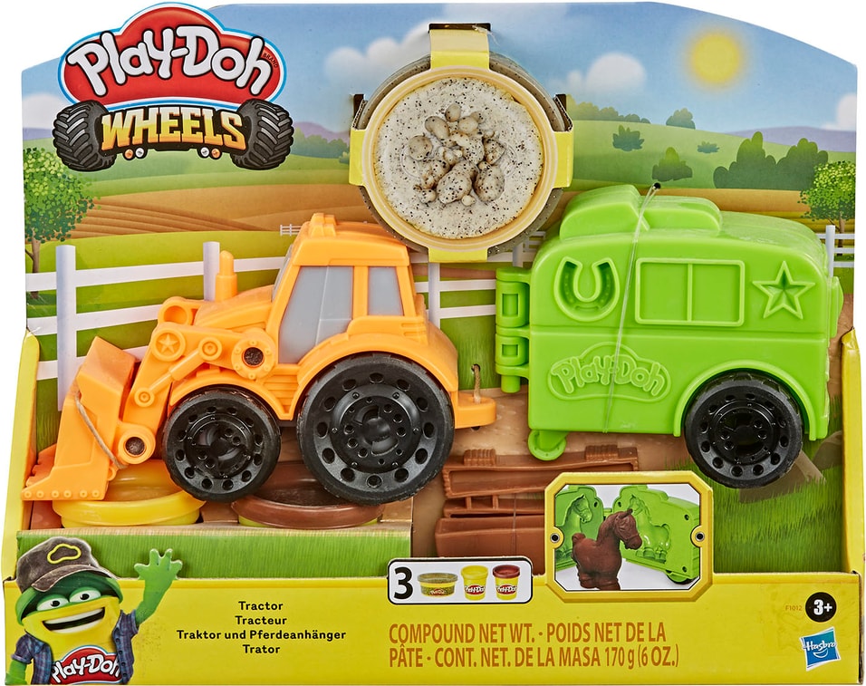 Набор игровой Play-Doh Масса для лепки Фермерский трактор